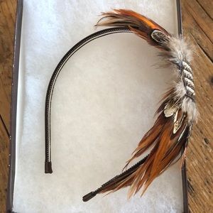 Beautiful Henri Bendel feathered headpiece